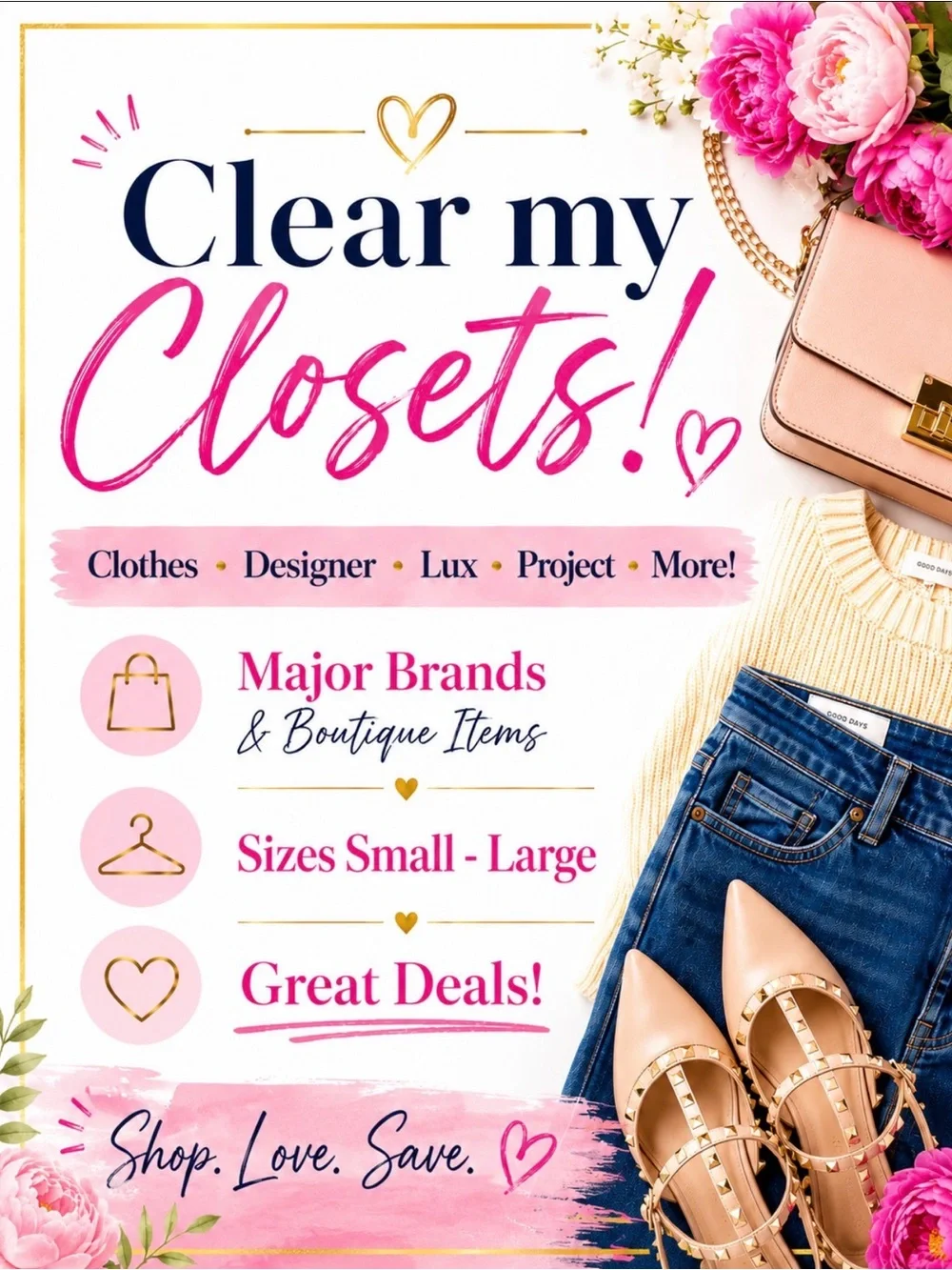 💚Like to be notified when I go live!💚 Clear my closets!!! - Picture 1 of 1